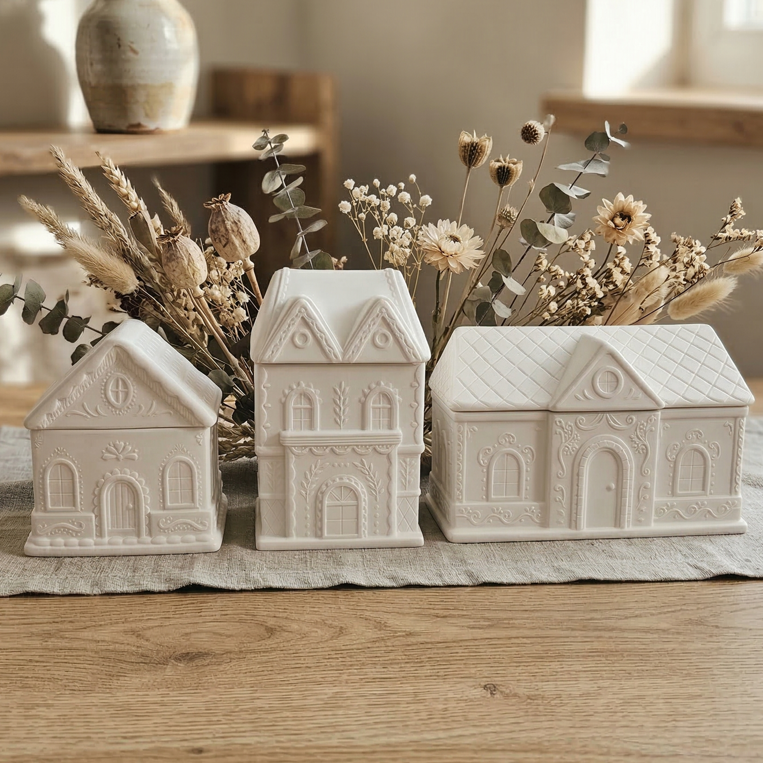 Huiskaars - Wit / Wintermagie