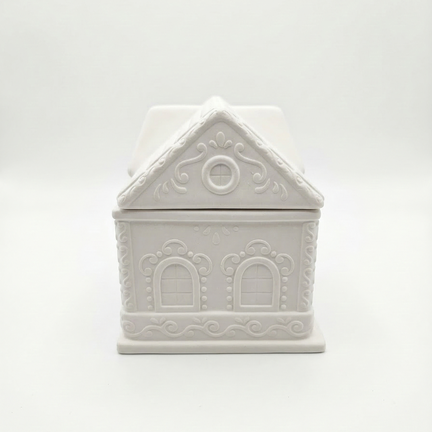 Grote Huis Kaars - Wit / Lavendel