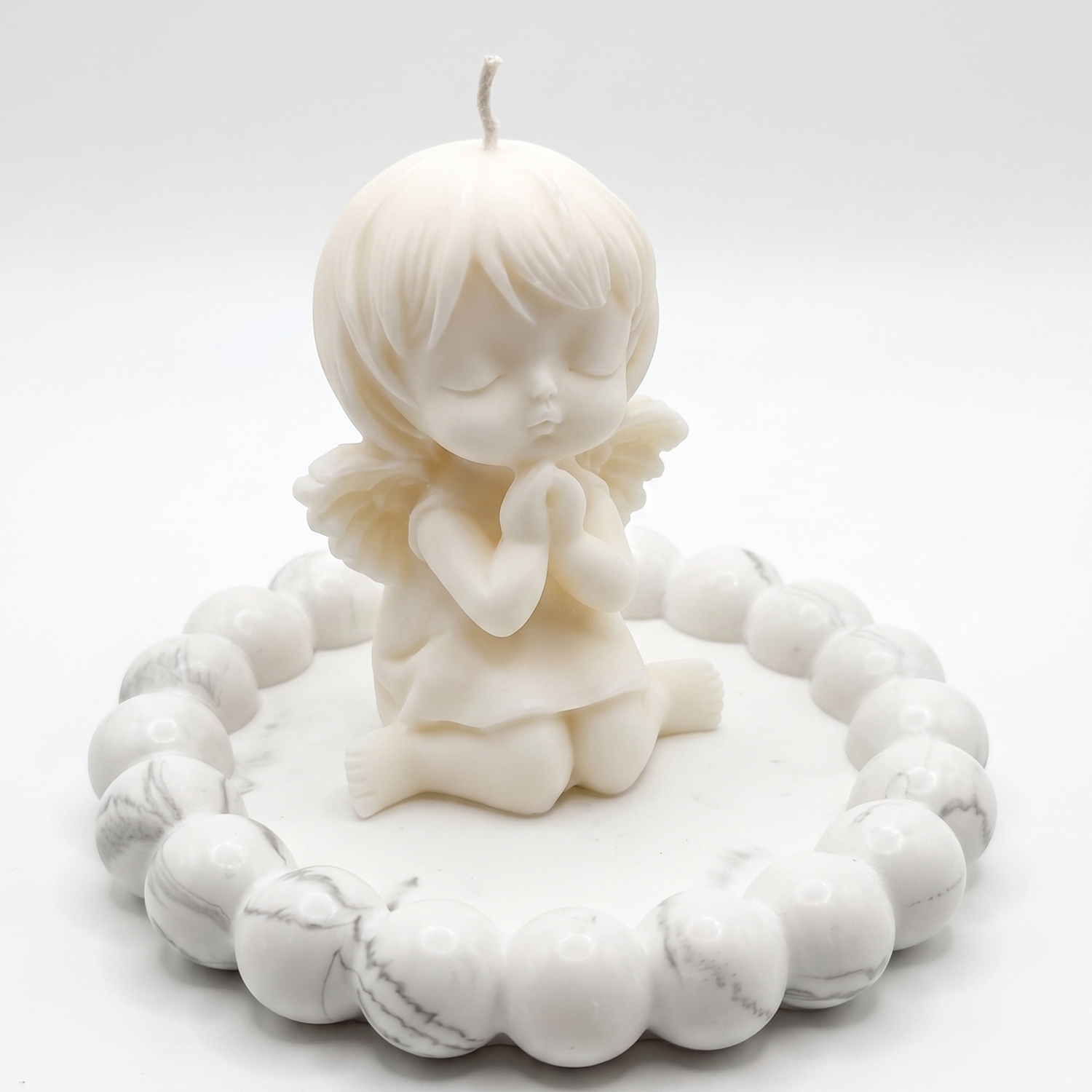 Design dienblad Perla - Wit / Zilver