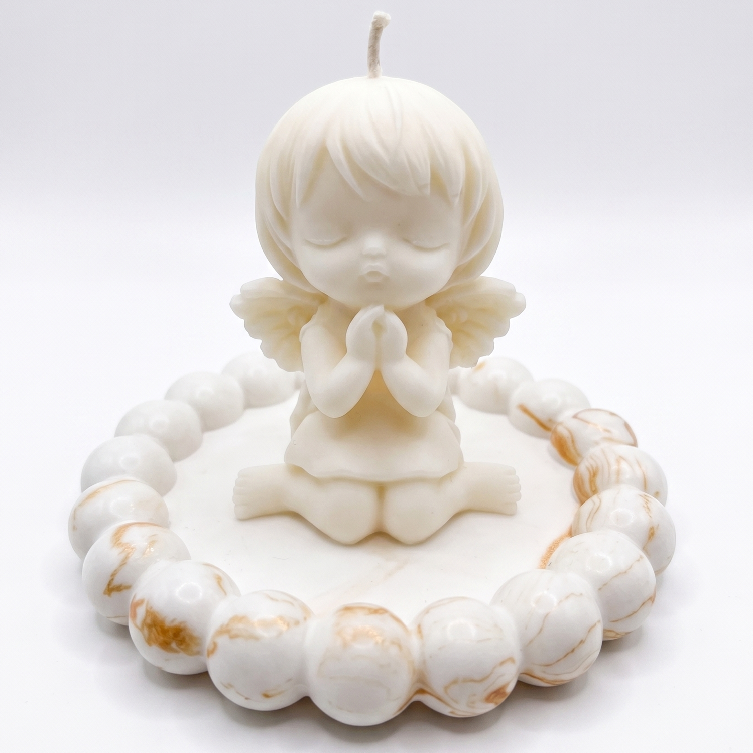 Design dienblad Perla - Wit / Zilver