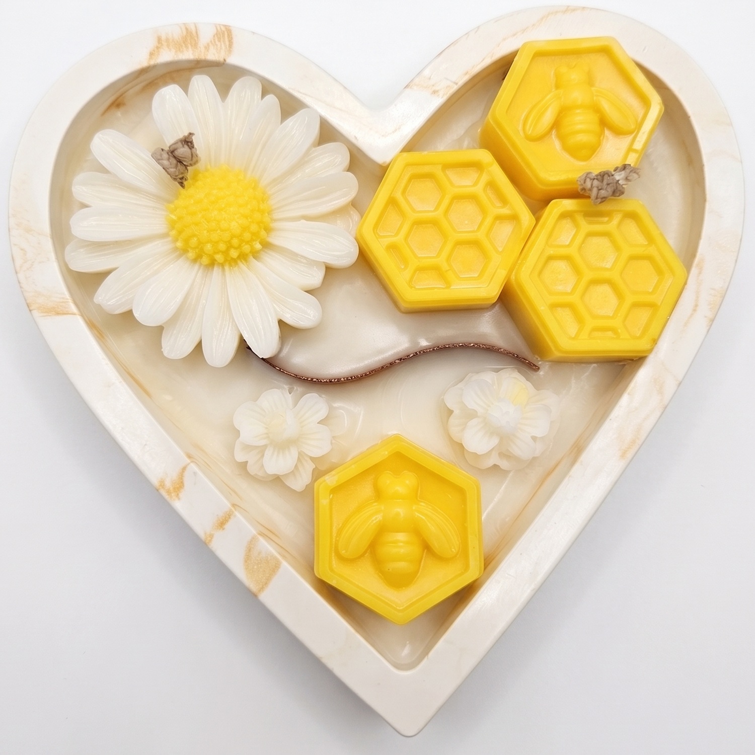 Kaars Gouden nectar - Wit / Goud / Geel / Honing, Melk