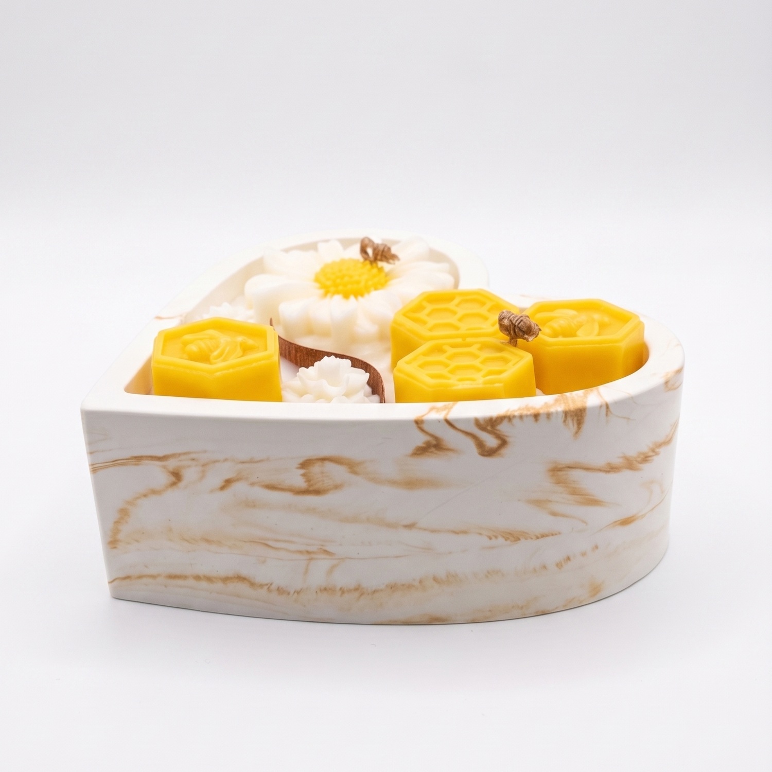 Kaars Gouden nectar - Wit / Goud / Geel / Honing, Melk