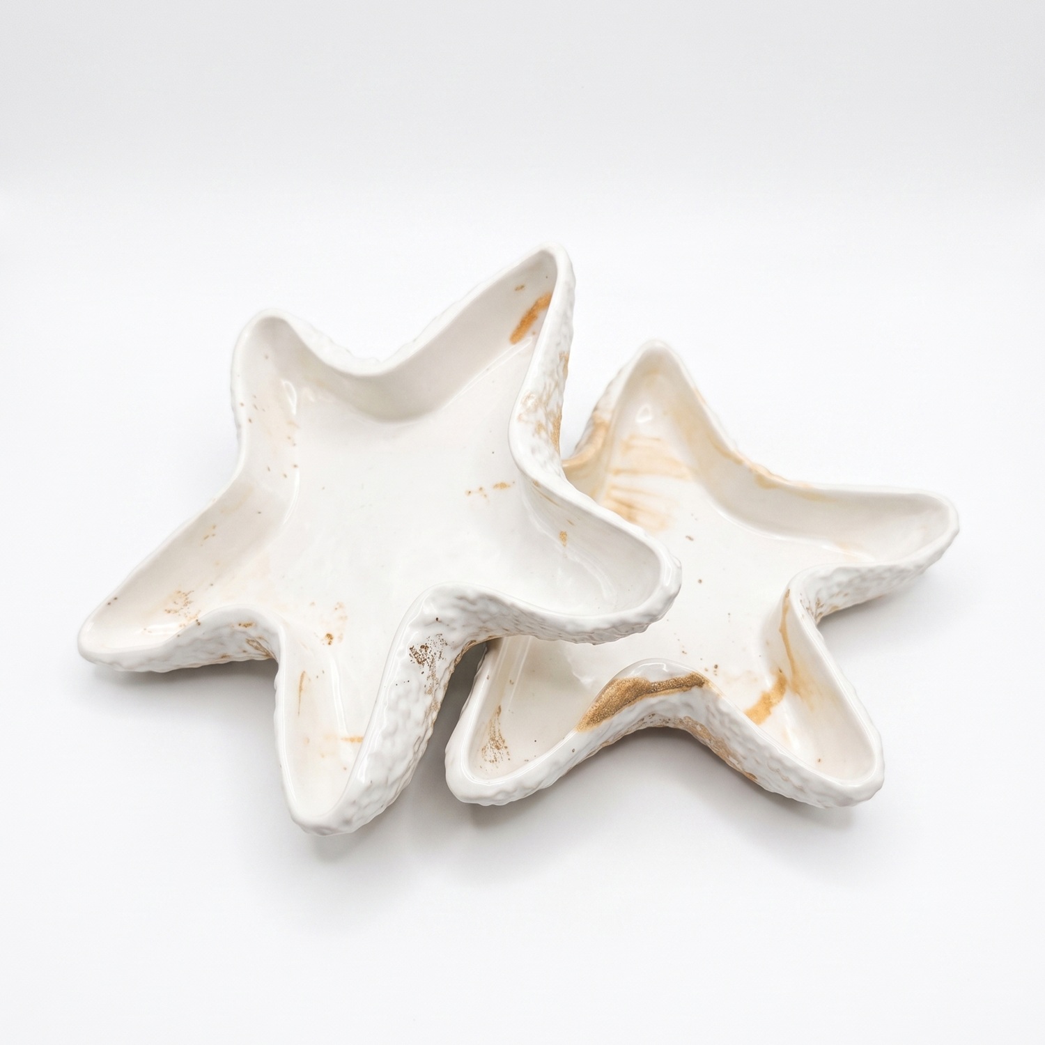 Designer zeesterschaal - Grijs / Goud