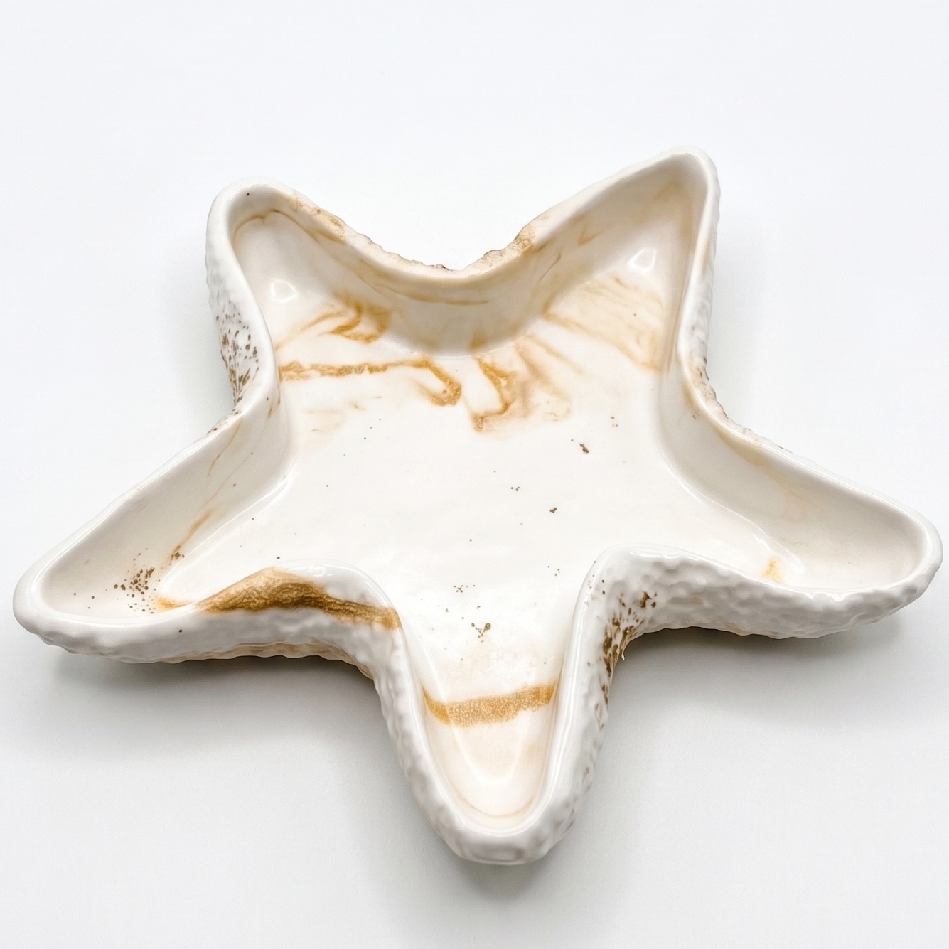 Designer zeesterschaal - Grijs / Goud