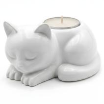 Design kaarshouder Kat – Wit