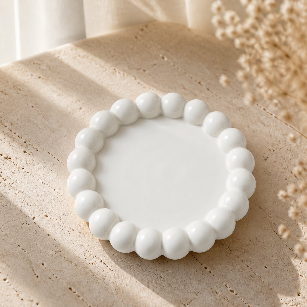 Design dienblad Perla - Wit